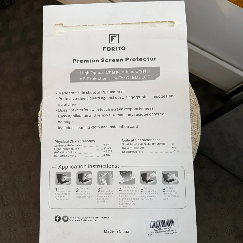 Anti-Glare Screen Protector for Tablets - Premium Clear
